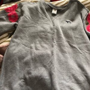 PINK sweatshirt with embroidery